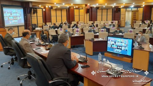 رئیس سازمان مدیریت و برنامه ریزی استان گلستان در جلسه ستاد استانی ستاد پیشگیری و مقابله با کرونا