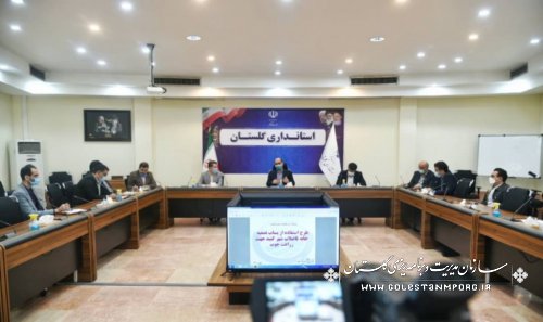رئیس سازمان مدیریت و برنامه ریزی استان گلستان در جلسه هماهنگی فاضلاب شهر گنبدکاووس
