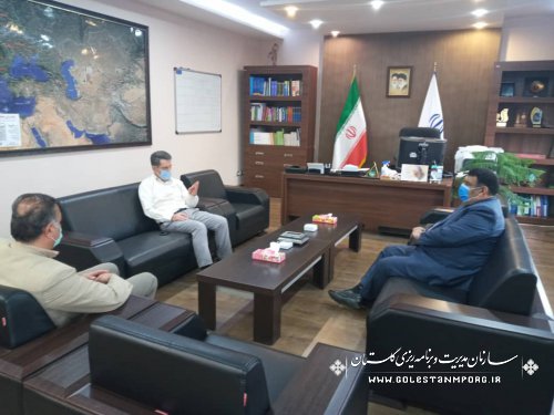 جلسه رئیس سازمان مدیریت و برنامه ریزی استان گلستان با فرماندار کردکوی