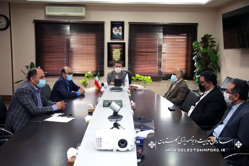 جلسه رئیس سازمان مدیریت و برنامه ریزی استان گلستان با مدیرکل امور مالیاتی استان