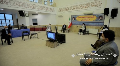 رئیس سازمان مدیریت و برنامه ریزی استان گلستان در جلسه شورای فرهنگ عمومی استان