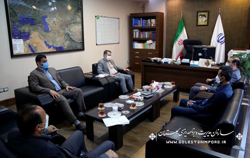 جلسه رئیس سازمان مدیریت و برنامه ریزی استان گلستان با مدیرکل ثبت اسناد و املاک استان