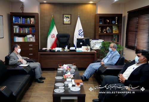 جلسه  رئیس سازمان مدیریت و برنامه ریزی استان گلستان با مدیرکل ثبت احوال استان