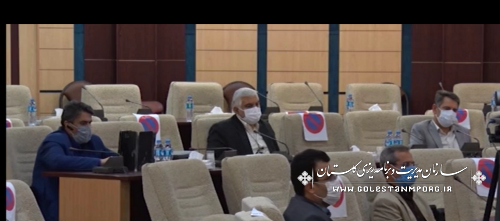 رئیس سازمان مدیریت و برنامه ریزی استان گلستان در جلسه ستاد استانی ستاد پیشگیری و مقابله با کرونا
