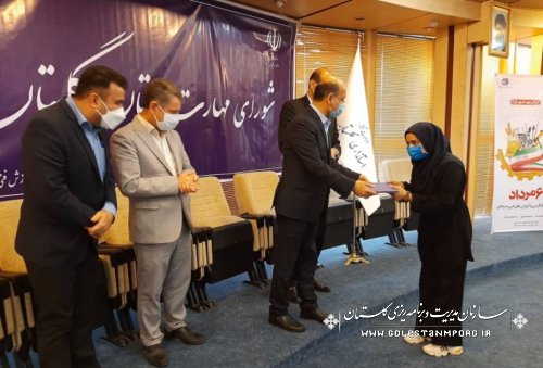 رئیس سازمان مدیریت و برنامه ریزی استان گلستان در جلسه شورای مهارت استان