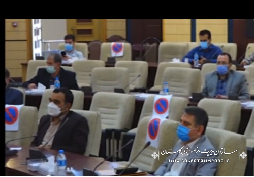 رئیس سازمان مدیریت و برنامه ریزی استان گلستان در جلسه ستاد استانی پیشگیری و مقابله با ویروس کرونا