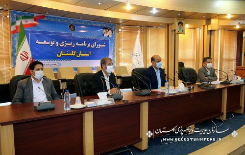 رئیس سازمان مدیریت و برنامه ریزی استان گلستان در چهارمین جلسه شورای برنامه ریزی و توسعه استان