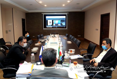 جلسه رئیس سازمان مدیریت و برنامه ریزی استان گلستان در جهت هم اندیشی و تعامل موثر برای ارائه نکته نظرات در خصوص بهبود ساختار سازمانی واحدهای استانی و تعیین منطقه یک