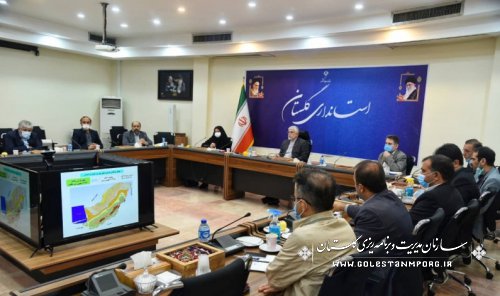 رئیس سازمان مدیریت و برنامه ریزی استان گلستان در جلسه دیدار با مدیران حوزه آب