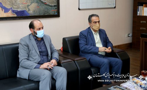 جلسه رئیس سازمان مدیریت و برنامه ریزی استان گلستان با مدیرکل زندانهای استان