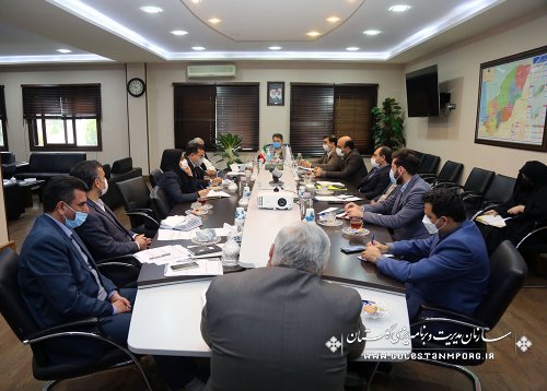 جلسه هم اندیشی رئیس سازمان مدیریت و برنامه ریزی استان گلستان در خصوص موضوعات کلان اقتصادی استان