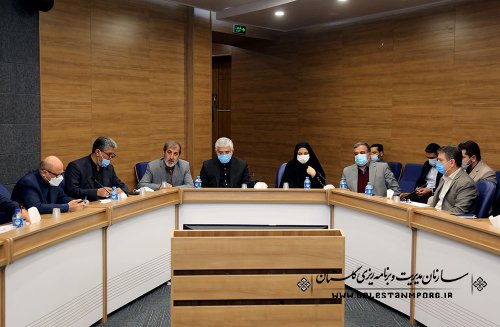 حضور رئیس سازمان مدیریت و برنامه ریزی استان گلستان در جلسه انجمن با پیمانکاران ساختمانی استان