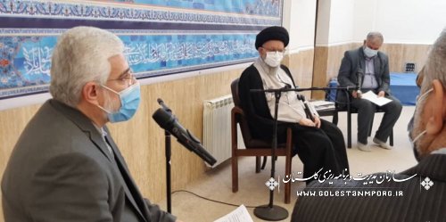 حضور رئیس سازمان مدیریت و برنامه ریزی استان گلستان در جلسه شورای اقامه نماز استان