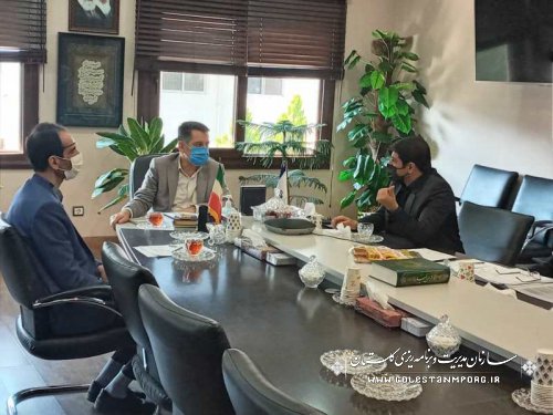 جلسه آقای عابدی رئیس سازمان با مدیرکل راهداری و حمل و نقل جاده ای استان