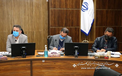 برگزاری دومین جلسه کمیته پیگیری واکسن کرونا در دستگاه های اجرایی استان گلستان با حضور آقای عابدی رئیس سازمان