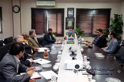 جلسه رئیس سازمان مدیریت و برنامه ریزی استان گلستان با مدیرکل راه و شهرسازی استان