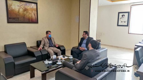نشست صمیمی رئیس سازمان مدیریت و برنامه ریزی استان گلستان با فرماندار رامیان