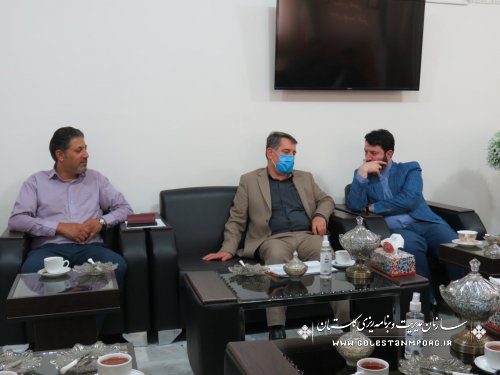 نشست صمیمی رئیس سازمان مدیریت و برنامه ریزی استان گلستان با فرماندار گالیکش