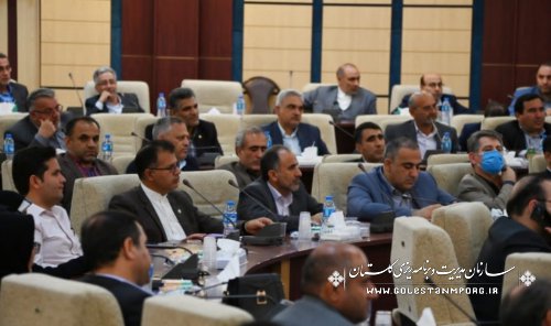رئیس سازمان مدیریت و برنامه ریزی استان گلستان در جلسه شورای آموزش و پرورش استان