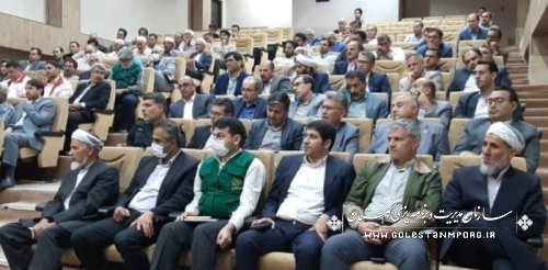 رئیس سازمان مدیریت و برنامه ریزی استان گلستان در جلسه شورای اداری شهرستان گمیشان