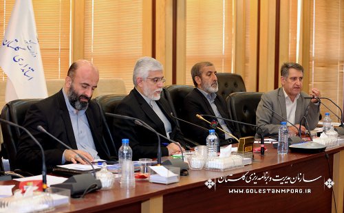 عابدی رئیس سازمان در جلسه مشترک شورای برنامه ریزی و توسعه و کارگروه اقتصادی، سرمایه گذاری و اشتغال استان گلستان