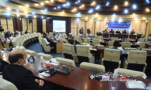 رئیس سازمان مدیریت و برنامه ریزی استان گلستان در جلسه شورای مسکن استان 
