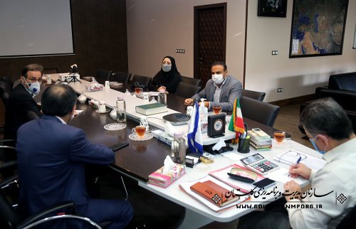 جلسه رئیس سازمان مدیریت و برنامه ریزی گلستان با مدیرکل برق استان(گزارش تصویری)