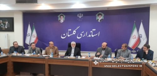 رئیس سازمان مدیریت و برنامه ریزی استان گلستان در جلسه شورای آموزش و پرورش استان