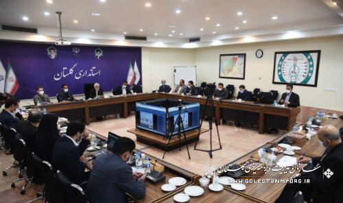 رئیس سازمان مدیریت و برنامه ریزی استان گلستان در جلسه ستاد استانی پیشگیری و مقابله با کرونا