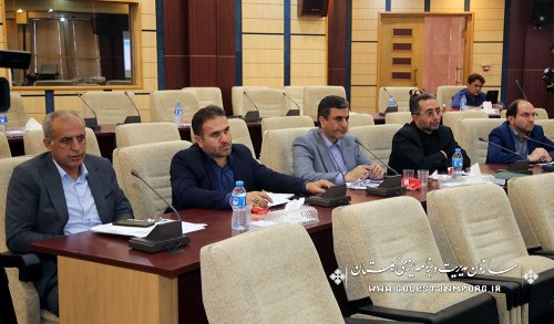 جلسه ستاد فرماندهی اقتصادمقاومتی با حضور رئیس سازمان مدیریت و برنامه ریزی استان گلستان