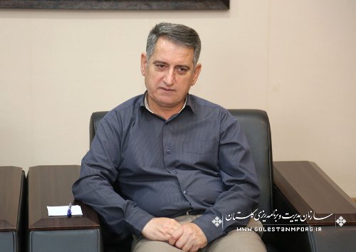 جلسه رئیس سازمان مدیریت و برنامه ریزی استان گلستان با مدیرکل میراث فرهنگی استان