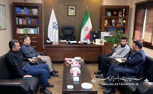 جلسه رئیس سازمان مدیریت و برنامه ریزی استان گلستان با مدیرکل میراث فرهنگی استان