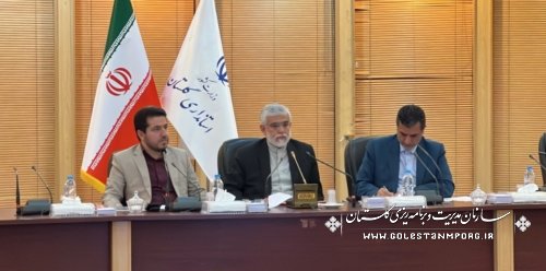 رئیس سازمان مدیریت و برنامه ریزی استان گلستان در جلسه کارگروه توسعه صادرات غیرنفتی استان