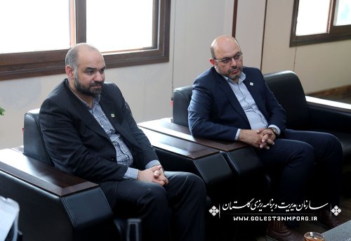 جلسه رئیس سازمان مدیریت و برنامه ریزی استان گلستان با مدیرکل استاندارد استان