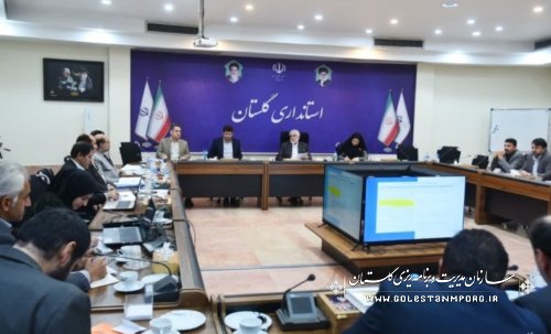 رئیس سازمان مدیریت و برنامه ریزی استان گلستان در جلسه علاج بخشی خلیج گرگان