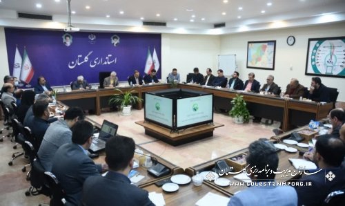 رئیس سازمان مدیریت و برنامه ریزی استان گلستان در جلسه پنجره واحد مدیریت زمین