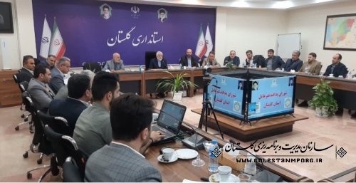 رئیس سازمان مدیریت و برنامه ریزی استان گلستان در جلسه شورای پدافند غیرعامل