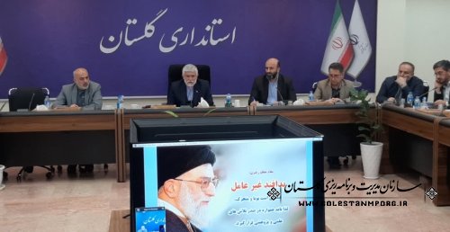 رئیس سازمان مدیریت و برنامه ریزی استان گلستان در جلسه شورای پدافند غیرعامل