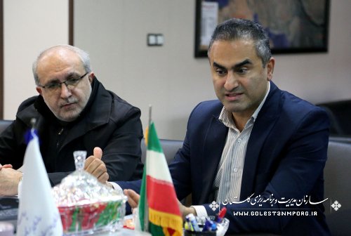 دیدار رئیس دانشگاه علوم پزشکی استان گلستان با عابدی رئیس سازمان