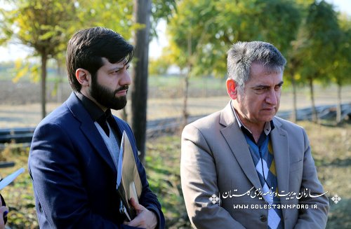 بازدید عابدی رئیس سازمان و رئیس سازمان ملی بهره وری ایران از ایستگاه تحقیقات کشاورزی گرگان