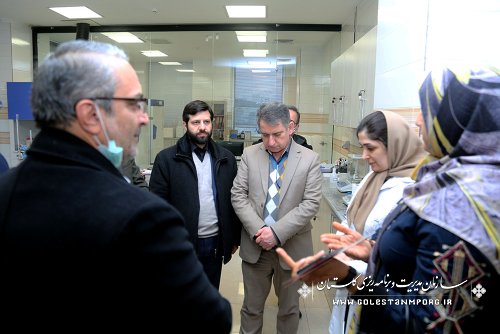 بازدید عابدی رئیس سازمان و رئیس سازمان ملی بهره وری ایران از پارک علم و فناوری استان