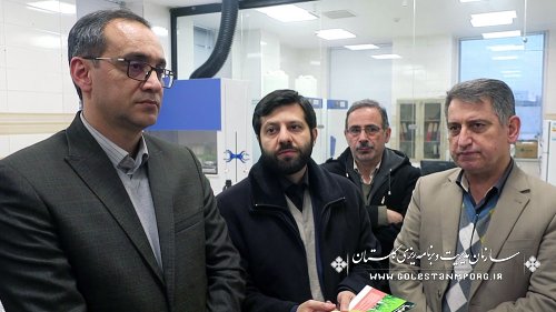 بازدید عابدی رئیس سازمان و رئیس سازمان ملی بهره وری ایران از پارک علم و فناوری استان