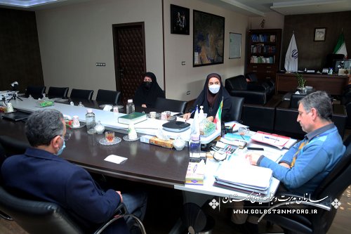 جلسه عابدی رئیس سازمان با محوریت اهداف و برنامه های راهبردی عفاف و حجاب در سازمان