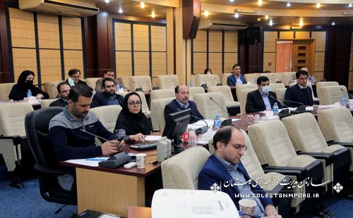 برگزاری ششمین جلسه شورای برنامه ریزی و توسعه استان با حضور رئیس سازمان مدیریت و برنامه ریزی استان گلستان