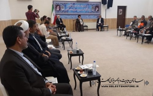 حضور عابدی رئیس سازمان مدیریت و برنامه ریزی گلستان در جلسه شورای فرهنگ عمومی استان گلستان