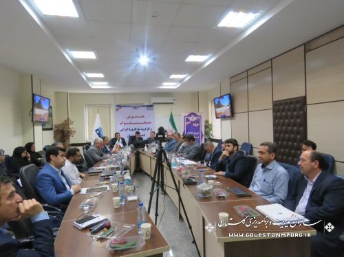 حضور عابدی رئیس سازمان در جلسه شورای حفاظت از منابع آبی و کارگروه سازگاری با کم آبی استان گلستان