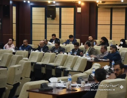 حضور عابدی رئیس سازمان مدیریت و برنامه ریزی گلستان در جلسه شورای مسکن استان
