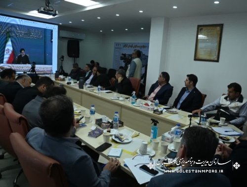 حضور عابدی رئیس سازمان در جلسه شورای عالی مسکن کشور و شورای مسکن استان گلستان