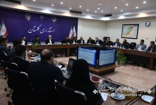 حضور رئیس سازمان مدیریت و برنامه ریزی گلستان در جلسه کارگروه تنظیم و‌ کنترل بازار املاک استان 