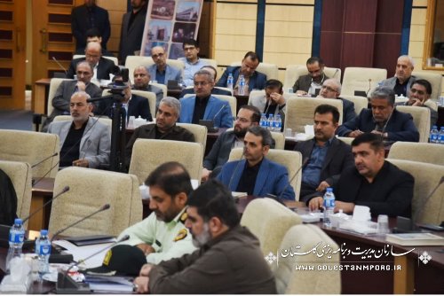حضور نورانی سرپرست سازمان در جلسه شورای اداری استان گلستان